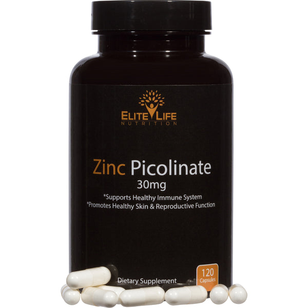 Pure Zinc Picolinate 30mg - Powerful Immune Support Mineral