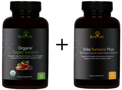 Organic Super Greens + Elite Turmeric Plus