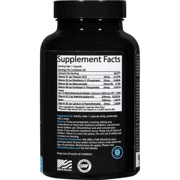 Super Active B Complex - Pure B-50 Complex Vitamins