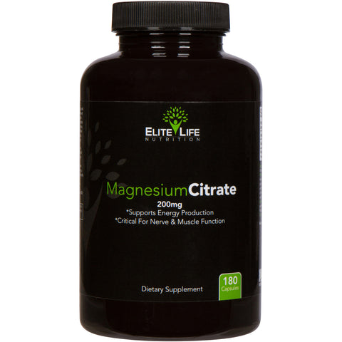 Pure Magnesium Citrate - 200mg per serving