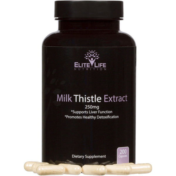 Pure Milk Thistle 1000mg Max Strength 4:1 Extract (Silybum Marianum Seed 250mg)