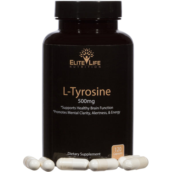 Pure L-Tyrosine 500mg - Powerful Nutrient For Brain Support