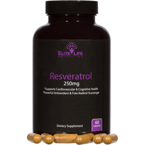 Pure Resveratrol 250mg - Trans-Resveratrol - Super Antioxidant For Cellular Health