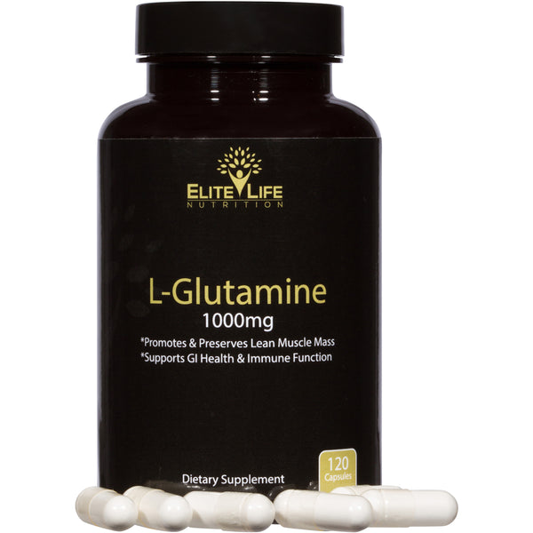 Pure L-Glutamine 1000mg - Powerful Nutrient For Muscle Support